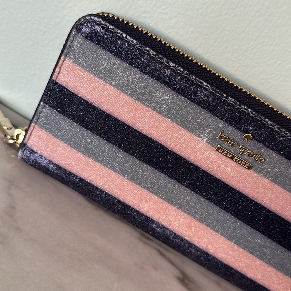 Kate Spade Glitter Zip Wallet - Picture 2 of 10
